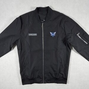 Fourth Wing Wingleader Charlotte Hornets Bomber Jacket Black Mens 3XL Fits Large